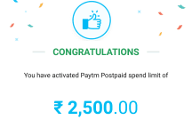 paytm postpaid activated