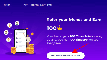 get your referral code