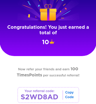 timespoints referral code