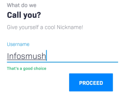 enter nickname