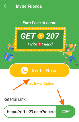 offer 29 refer and earn