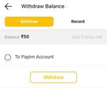 withdraw earnings