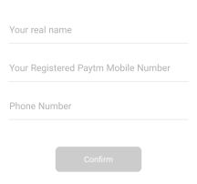 enter paytm details