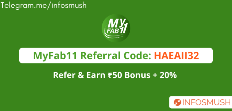 Read more about the article MyFab11 Referral Code 2023 | Get ₹100 + 20% Per Refer | Convert Bonus