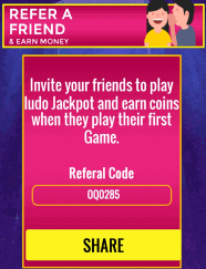 ludo jackpot referral code