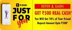 refer and earn 500