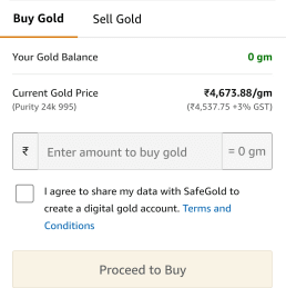 buy gold from amazon app