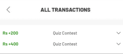 won money in fanfight quiz