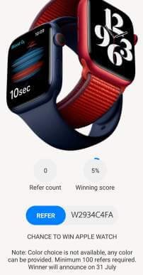refer and apple watch