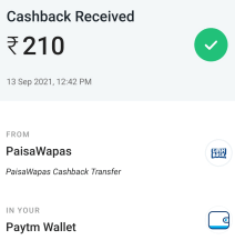 paisawapas payment proof
