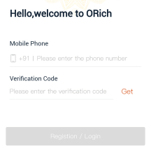 orich app sign up
