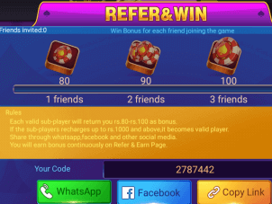 rummy club refer and win