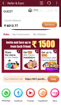 teen patti power refer and earn